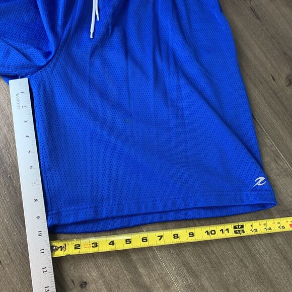Energy Zone Mens Basketball Shorts XL W36 Blue Drawstring Elastic Waist Pocket - Picture 11 of 12